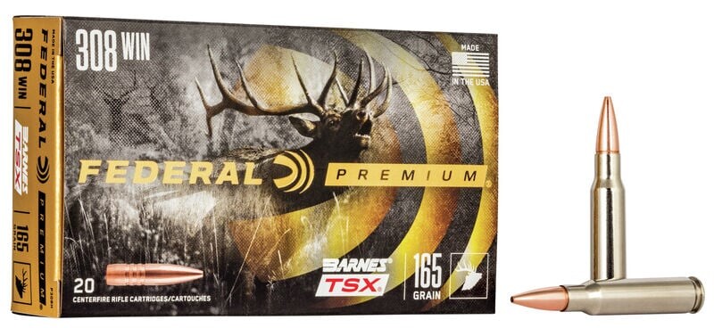 Патрон нарізний Federal Premium 308 Win TSX 165GR (10,69 г)