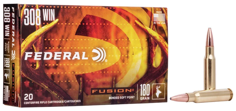 Патрон нарізний Federal Fusion, 308 Win, SP, 180 GR (11,66 г)