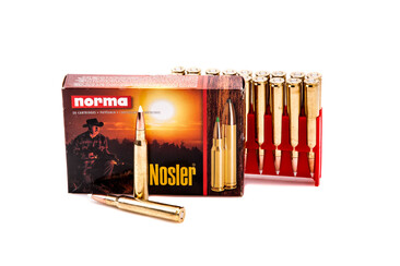 Патрон нарізний Norma Nosler Accubond, 7 х 64, 9.1 г (140GR), 900 м/с