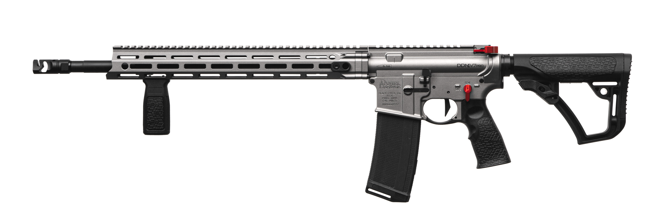 Карабін нарізний Daniel Defense DDM4 V7 PRO GUN METAL GRAY к.223Rem 18''. Фото 3
