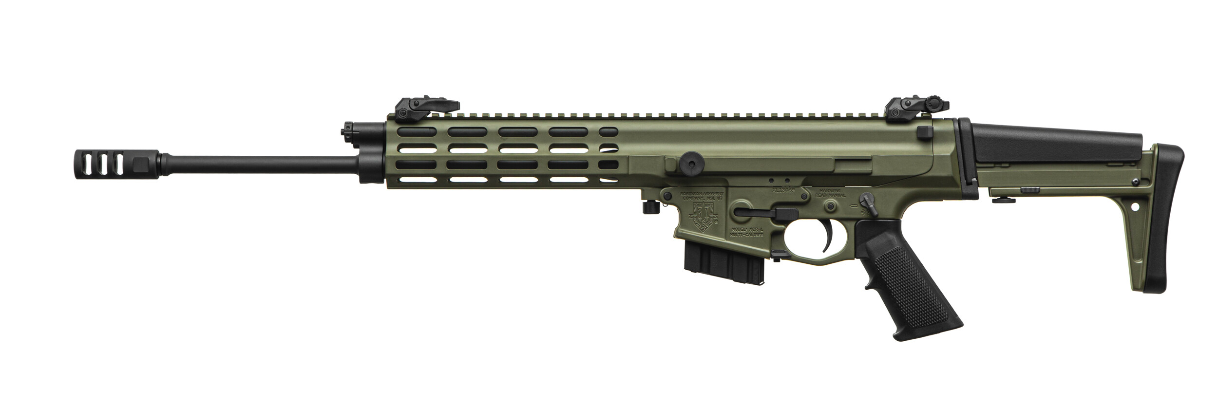Карабін нарізний Robinson XCR-L 223REM 16" Gas Piston 1:7 Lightweight M-Lok Green. Фото 3