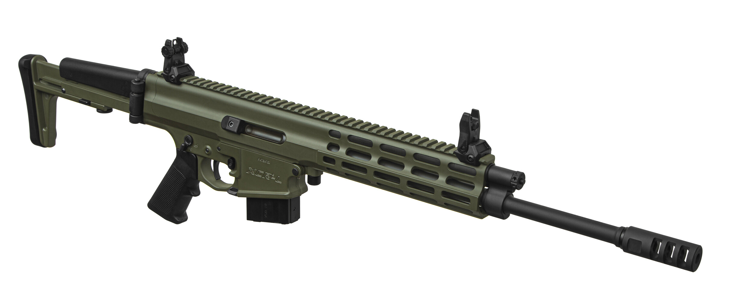 Карабін нарізний Robinson XCR-L 7.62*39 14,7" Gas Piston 1:10 Lightweight M-Lok зелений. Фото 2