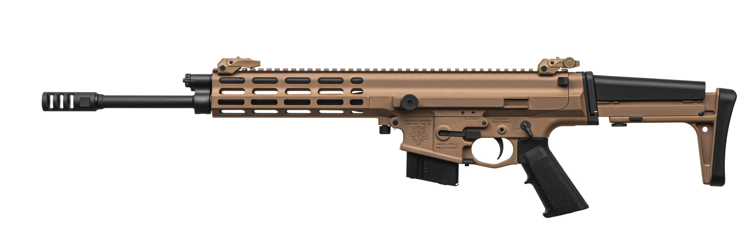 Карабін нарізний Robinson XCR-L 7.62*39 14,7" 1"10 Lightweight M-Lok FDE. Фото 3