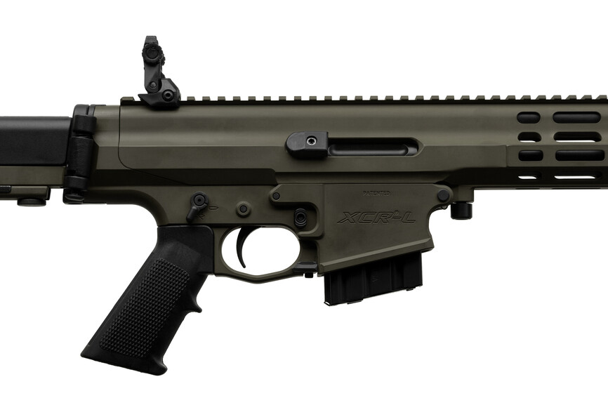 Карабін нарізний Robinson XCR-L 223REM 18,6" Gas Piston 1:7 Heavy M-Lok Green. Фото 2