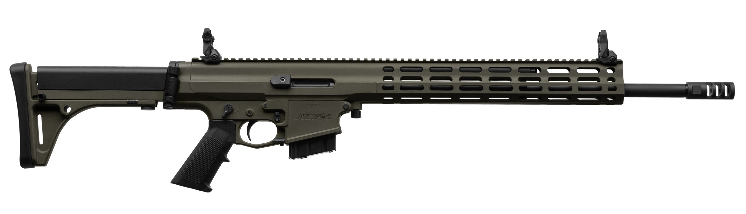 Карабін нарізний Robinson XCR-L 223REM 18,6" Gas Piston 1:7 Heavy M-Lok Green