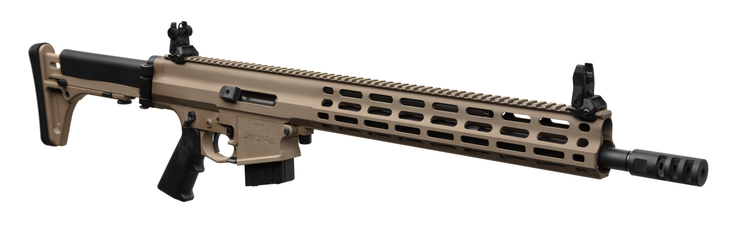 Карабін нарізний Robinson XCR-L 223REM Gas Piston 16'' 1:7 Heavy M-Lok FDE. Фото 4
