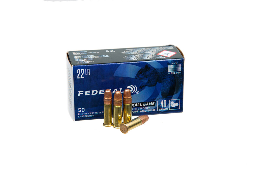Патрон нарізний Federal Small Game 22LR Cooper Plated Solid 2,59гр (40GR). Фото 4