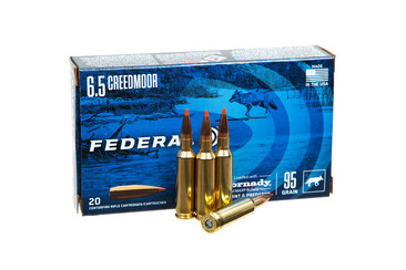 Патрон нарізний Federal Varmint&Predator, HORNADY V-MAX,  кал.6.5 Creedmoor, 95Gr (6,16 г)