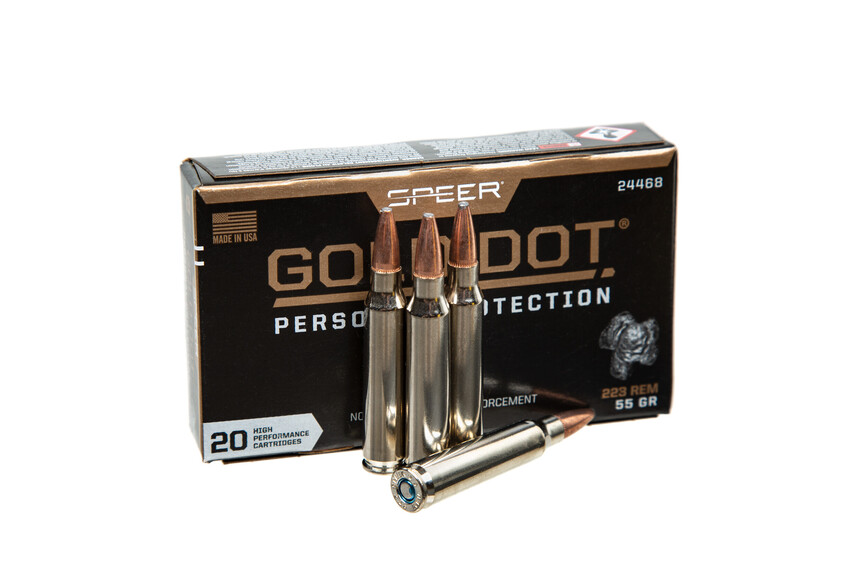Набій нарізний SPEER Gold Dot Rifle Personal Protection, 223 Rem, 55GR, GDSP