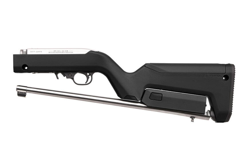 11100MB Карабін нарізний RUGER K10/22-TD Synthetic, Stainless Steel 22LR Backpacker Black. Фото 3