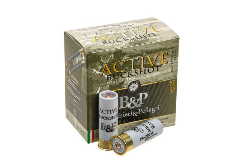 Набої спортивні B&P ACTIVE BUCKSHOT PRACTICAL SHOOTING к.12/12/65  25/250 шт