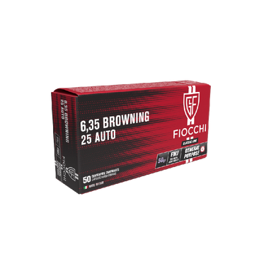 Патрони нарізні Fiocchi 6.35 Browning/25 AUTO FMJ 50Gr (3.24 г)