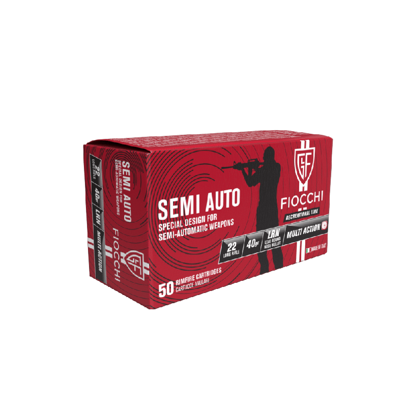 Патрон нарізний Fiocchi Semi Auto 22LR, LRN 40GR (2,59 г), 380 м/с. Фото 3