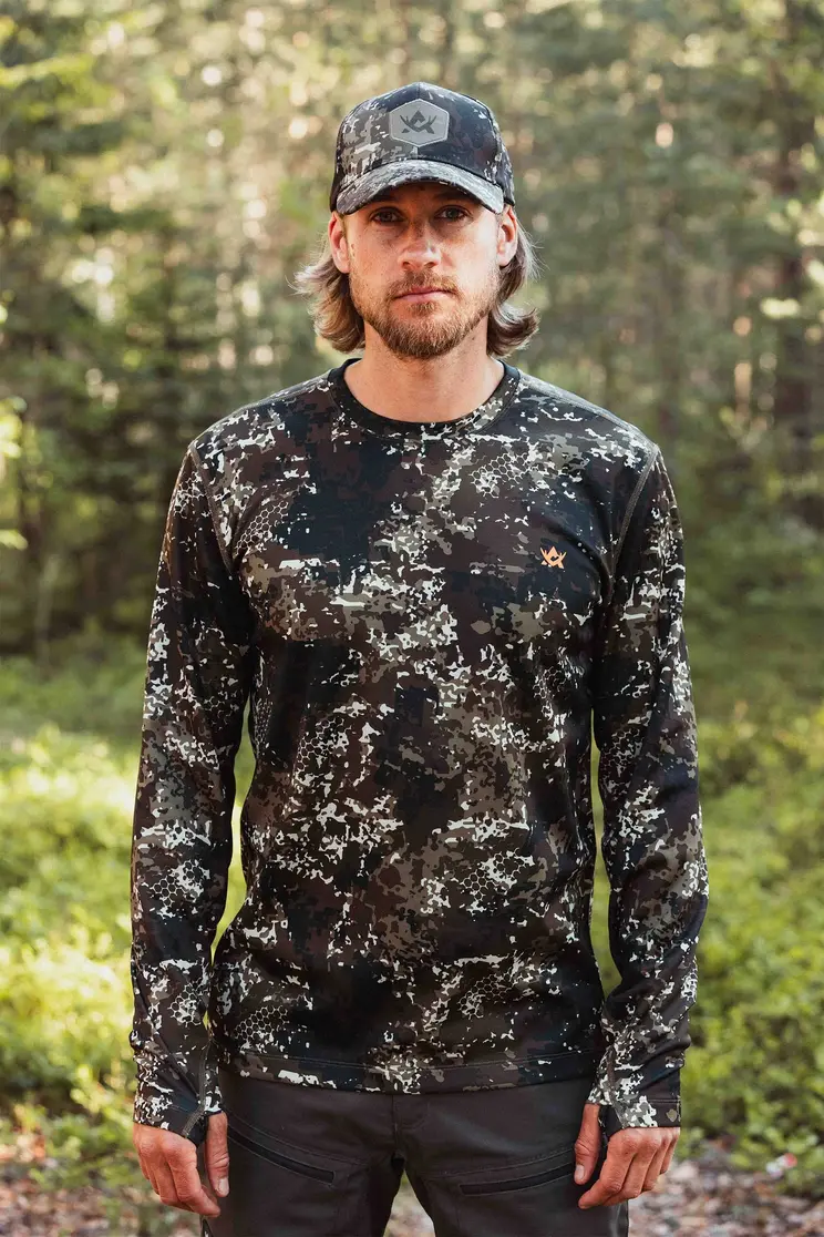 Футболка Alaska CoolDry Ms LS T-Shirt, BlindTech Forest. Фото 3