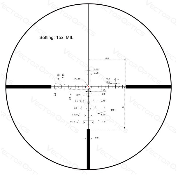 Приціл оптичний Vector Optics Paragon 3-15x44 (25,4 мм) illum. SFP Zero-Stop. Фото 2