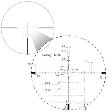 Приціл оптичний Vector Optics Sentinel 6-24x50 (30 мм) illum. FFP VSE-3 MOA