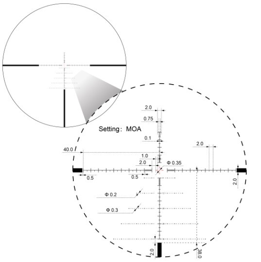 Приціл оптичний Vector Optics Sentinel 6-24x50 (30 мм) illum. FFP VSE-3 MOA. Фото 2