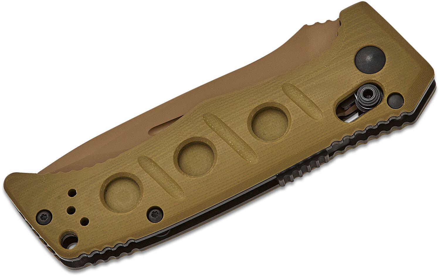Ніж Benchmade "Sibert Mini Auto Adamas", олива. Фото 3