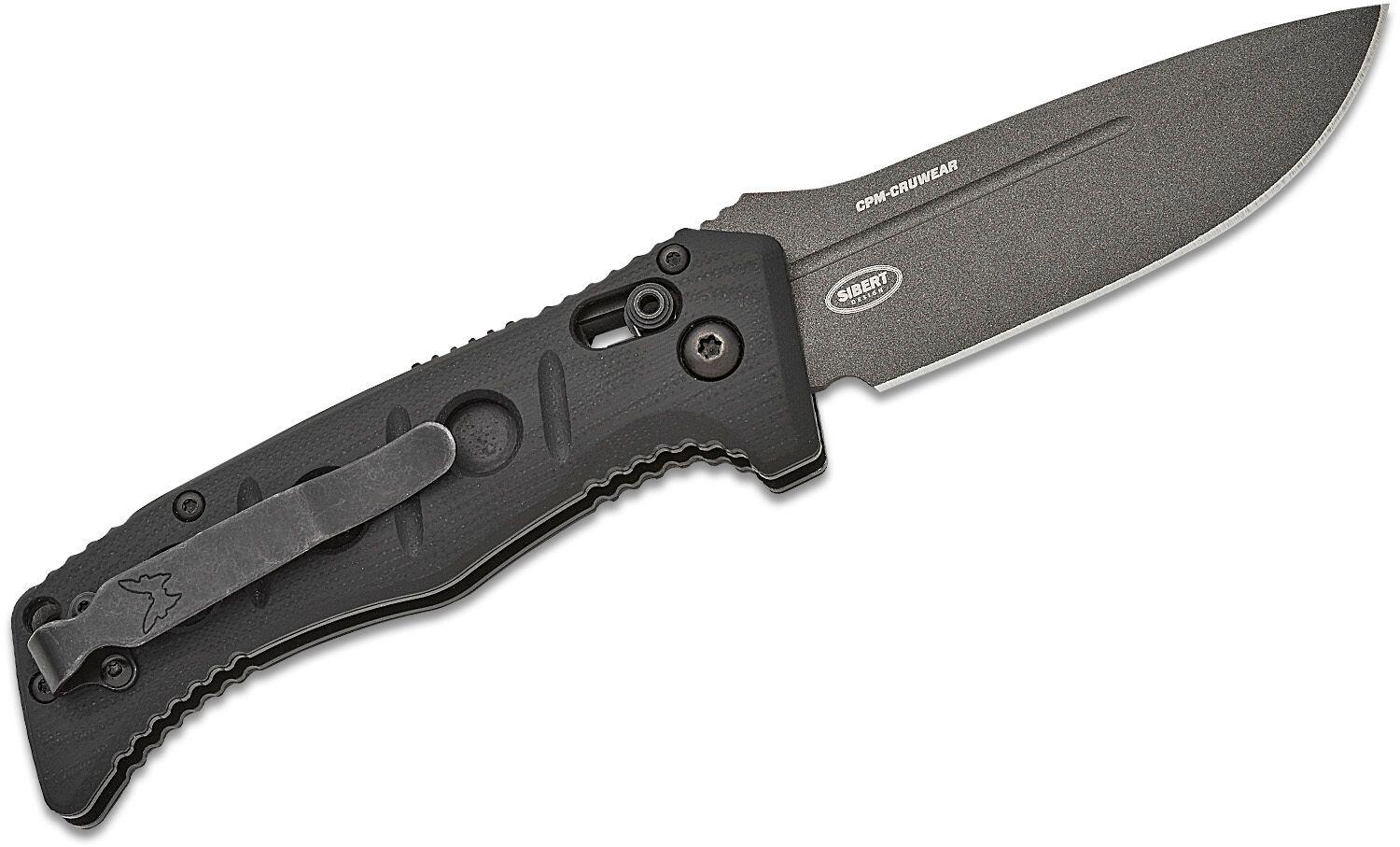 Ніж Benchmade "Sibert Mini Auto Adamas", чорний. Фото 2