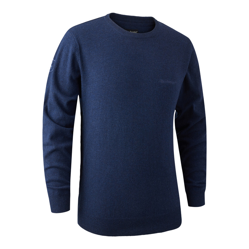ДЖЕМПЕР BRIGHTON KNIT O-NECK Blue mel