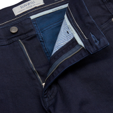 Штани SUNWILL Super Stretch Jeans in Fitted Fit 405 Navy