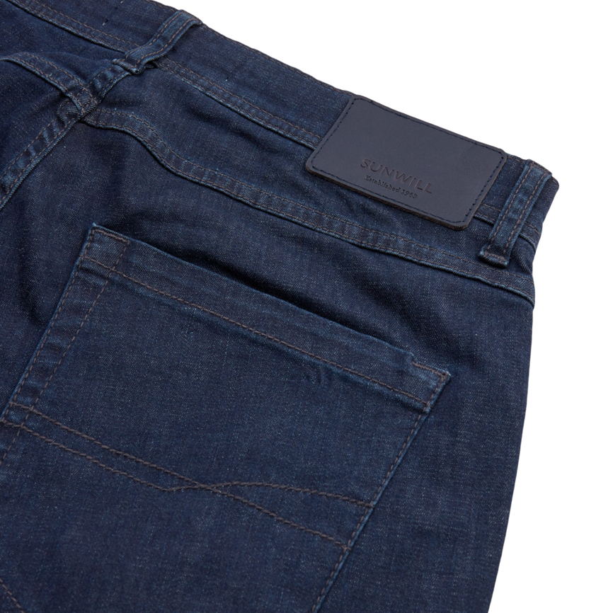 Штани SUNWILL Super Stretch Jeans in Fitted Fit 400 Dark Navy. Фото 4