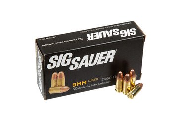 Патрон нарізний Sig Sauer 9х19 Luger Elite Ball FMJ 124Gr (8,07 г)