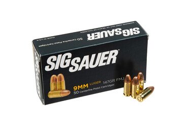 Патрон нарізний Sig Sauer 9х19 Luger Elite Ball FMJ 147Gr (9,52 г)