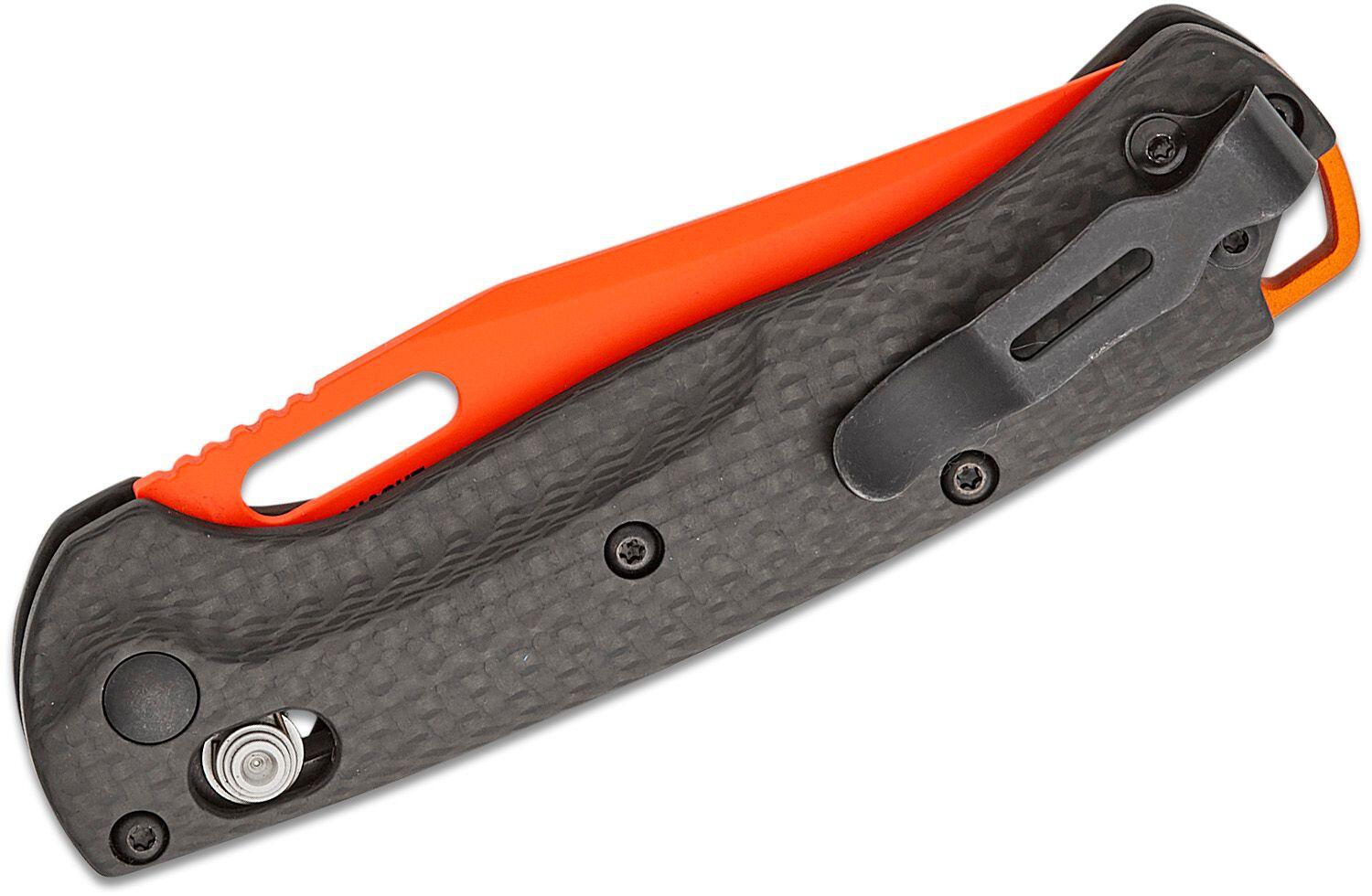 Ніж Benchmade "Mini Taggedout", orange, CF. Фото 4
