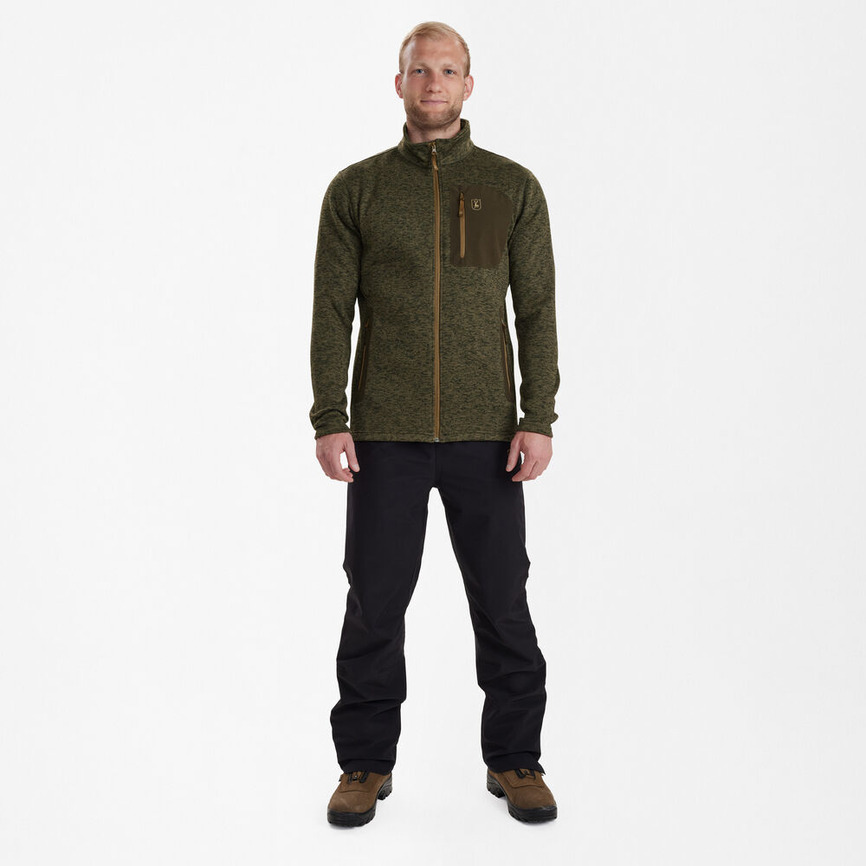 Куртка Deerhunter Sarek Knitted Jacket 365 Olive Night melange. Фото 4