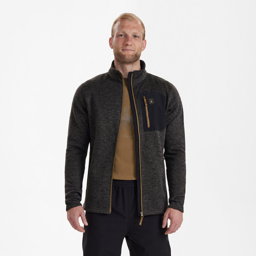 Куртка Deerhunter Sarek Knitted Jacket 365 Olive Night melange. Фото 3