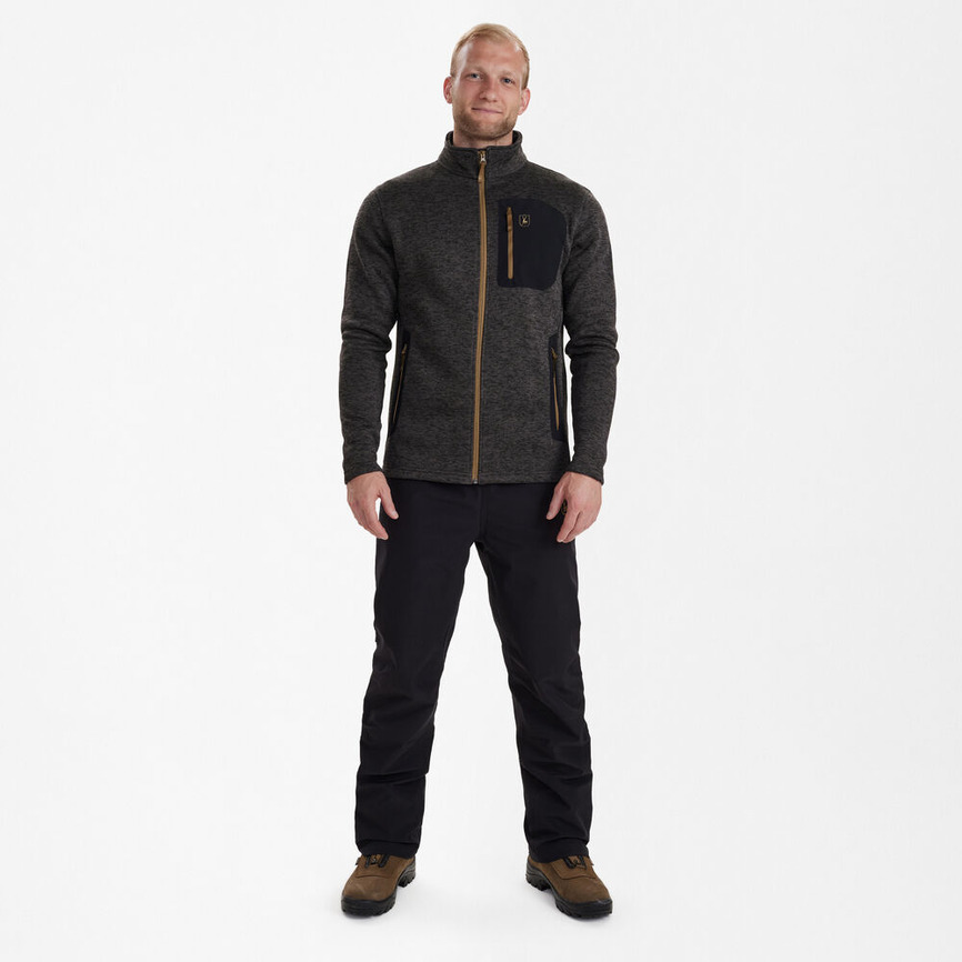 Куртка Deerhunter Sarek Knitted Jacket 365 Olive Night melange. Фото 4