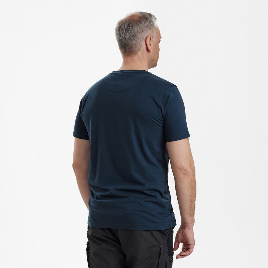 Футболка Deerhunter Nolan T-shirt 786 Dark Blue. Фото 4