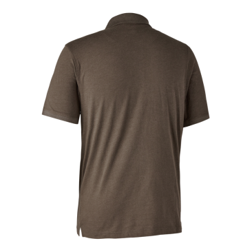 Футболка поло Deerhunter Gunnar Polo Shirt 572 Brown Leaf Melange