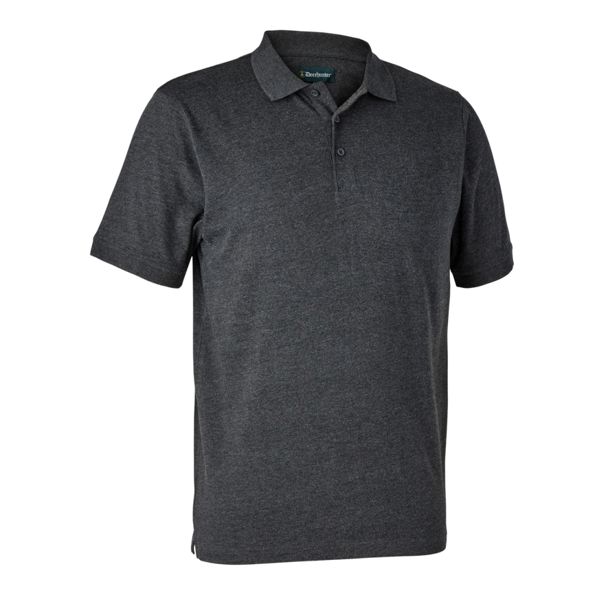 Футболка поло Deerhunter Gunnar Polo Shirt 957 Dark Grey Melange
