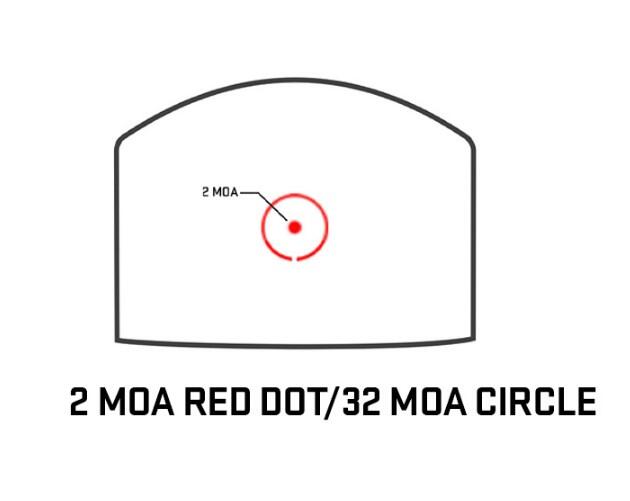 Приціл коліматорний Sig Optics ROMEO-X ENCLOSED PRO FOOTPRINT, 2 MOA DOT&32 MOA CIRCLE, BLACK. Фото 2