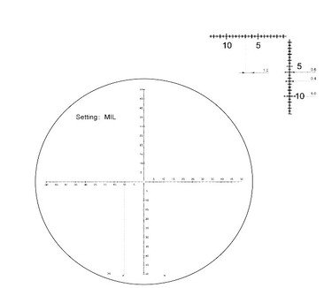 Бінокль з сіткою Vector Optics Continental Plus 10x42 ED
