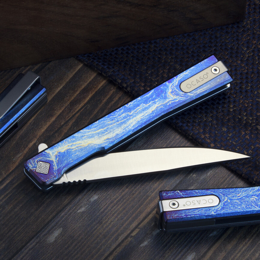 Ніж Ocaso "Solstice", Anodized titanium, Satin. Фото 3