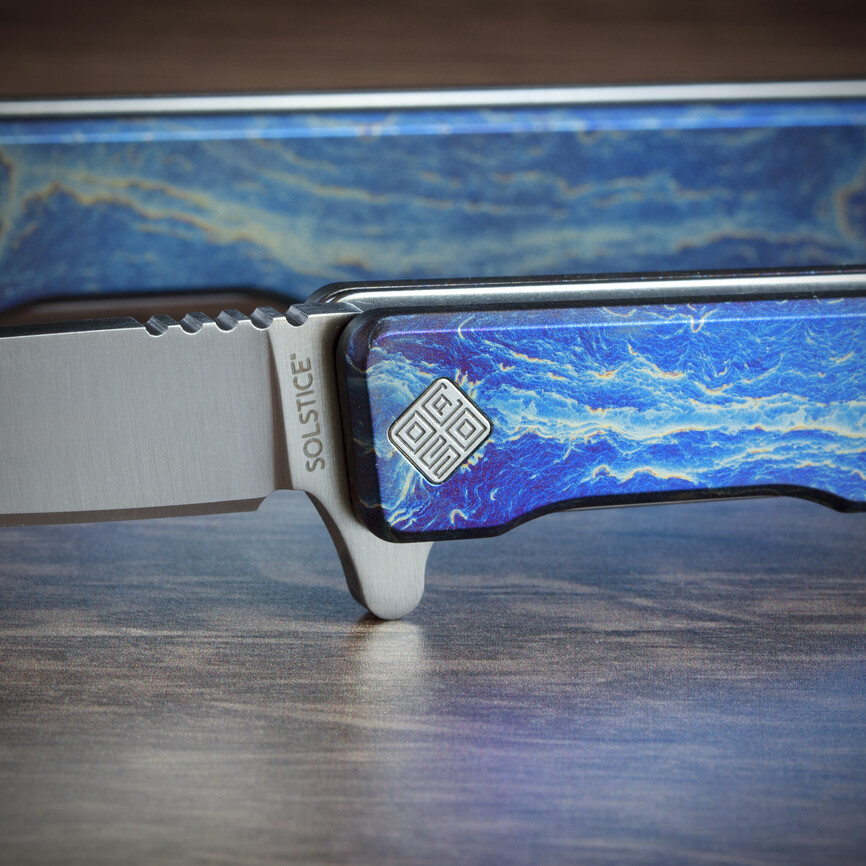 Ніж Ocaso "Solstice", Anodized titanium, Satin. Фото 2