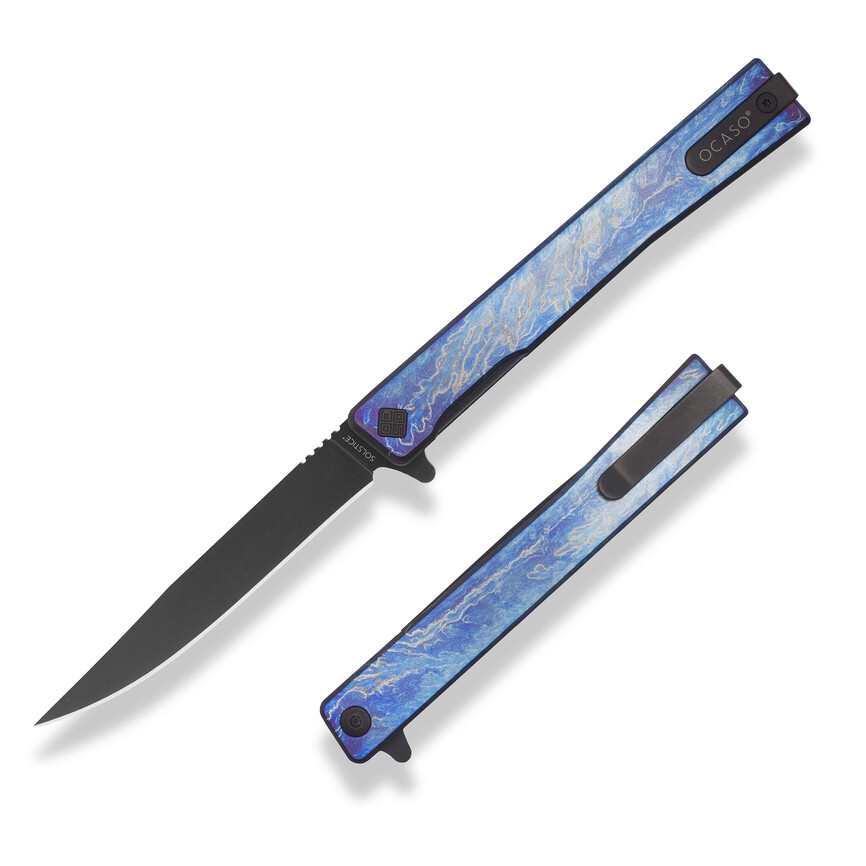 Ніж Ocaso "Solstice", Anodized titanium, Black