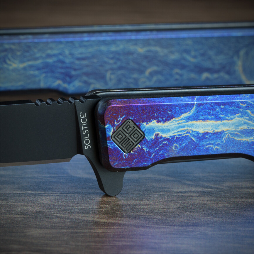 Ніж Ocaso "Solstice", Anodized titanium, Black. Фото 2