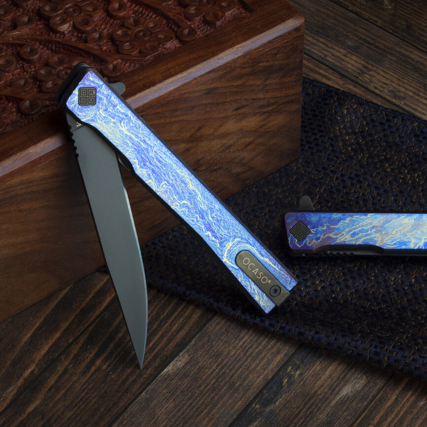 Ніж Ocaso "Solstice", Anodized titanium, Black. Фото 4