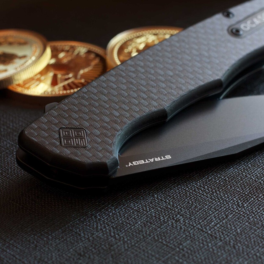 Ніж Ocaso "Strategy", Carbon Fiber + G-10, Black. Фото 4