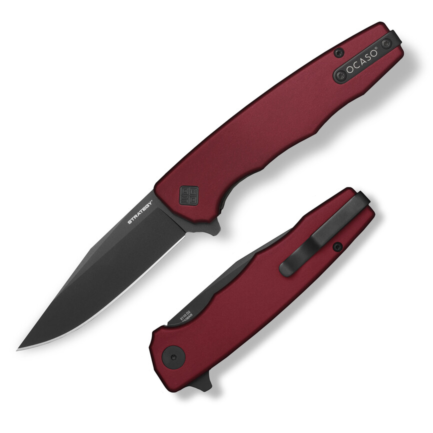 Ніж Ocaso "Strategy", Red Aluminum, Black