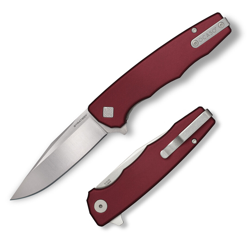 Ніж Ocaso "Strategy", Red Aluminum, Satin