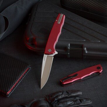 Ніж Ocaso "Strategy", Red Aluminum, Satin