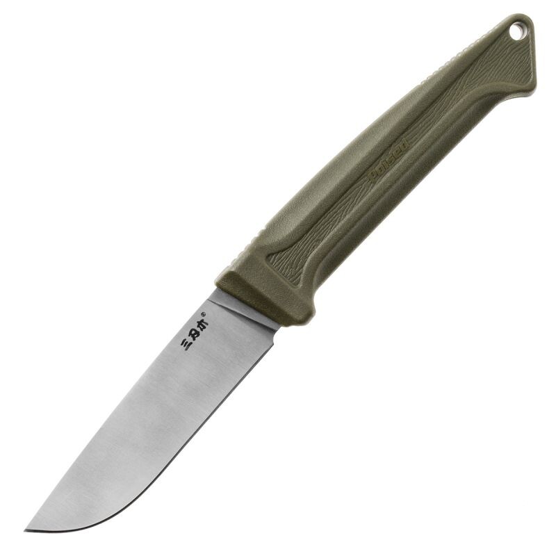 Ніж Sanrenmu S708-1, Sandvik 12C27N, пластик, олива