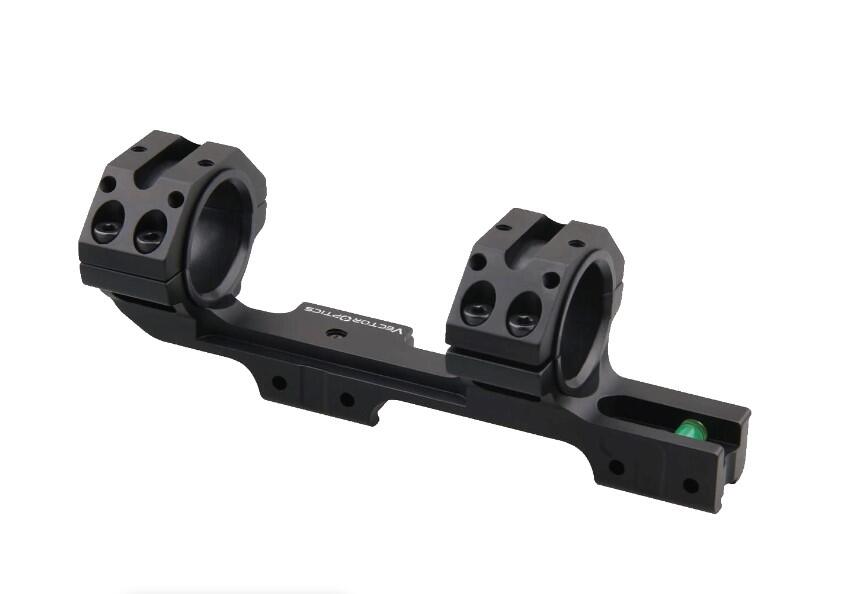 Моноблок Vector Optics 30/25,4 мм з бульбашковим рівнем на ластівчин хвіст і планкою Пікатіні зверху. Фото 3