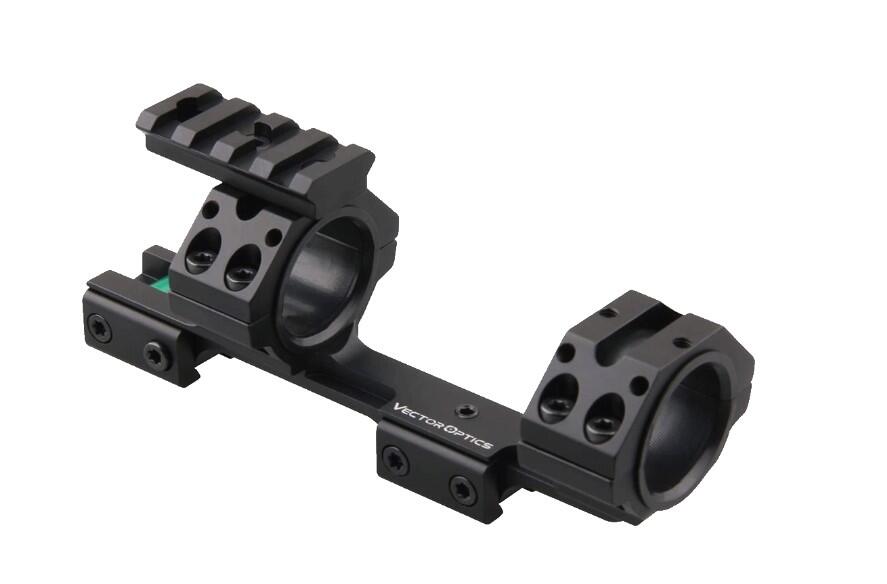 Моноблок Vector Optics 30/25,4 мм з бульбашковим рівнем на ластівчин хвіст і планкою Пікатіні зверху. Фото 4
