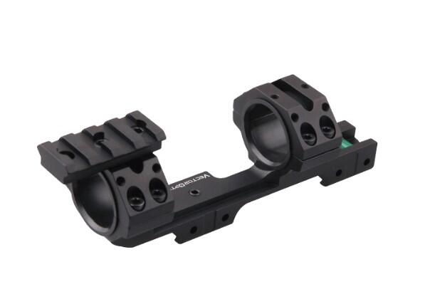 Моноблок Vector Optics 30/25,4 мм з бульбашковим рівнем на ластівчин хвіст і планкою Пікатіні зверху